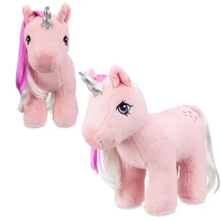 Basic Fun My Little Pony Plüschtier Twilight – Klassisches Retro-Spielzeug zum Sammeln, Vintage-Spielzeugpferd für Kinder, perfektes Einhorn-Geschenk für Jungen & Mädchen ab 3 Jahren