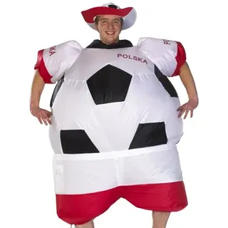 Sparmeile 25712 - Aufblasbares Kostüm Polen Fußball
