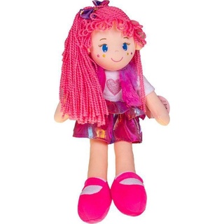 Smily Spielen Sie Stoffpuppe, 45 cm, rosa Haare, spricht und singt ab 18 Monaten. Spielen