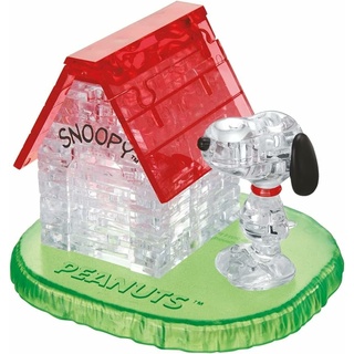 HCM Kinzel HCM59133 - Crystal Puzzle: 3D Snoopy House - 50 Teile (DE, EN), ab 14 Jahren