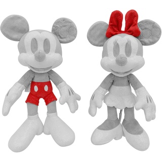 Simba 6315870125-Disney Mickey & Minnie Mouse 100 Jahre Collector-Set Future, 33cm Plüsch, limitierte Sammler-Edition, Geschenk-Box, Amazon exklusiv, Zertifikat & Seriennummer, für Erwachsene & Kinder