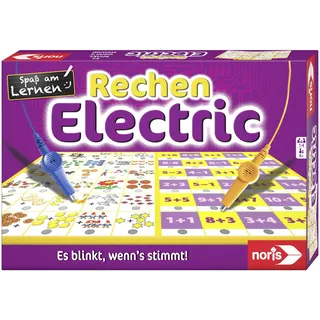 Noris 606013721 - Rechen Electric - Der Lernspiel-Klassiker - Was passt zusammen? Es blinkt, wenn's stimmt, ab 6 Jahren