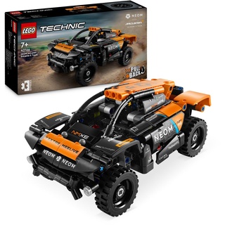LEGO Technic NEOM McLaren Extreme E Race Car Set, Auto-Spielzeug mit Rückziehmotor für Kinder, baubares Aufziehauto, Technik-Geschenk für Jungs ...