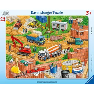 Arbeit auf der Baustelle. Rahmenpuzzle 12 Teile / Ravensburger Spieleverlag / Spiele (außer Software)