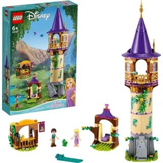 LEGO 43187 Disney Princess Rapunzels Turm Set mit 2 Mini-Puppen aus dem Film „Rapunzel – Neu verföhnt“, kreatives Spielzeug für Kinder ab 6... - Bunt