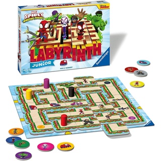 Ravensburger 20894 - Spidey and His Amazing Friends Junior Labyrinth - der Familienspiel Klassiker als Junior Version für Spidey Fans ab 4 Jahren [Exklusiv bei Amazon]