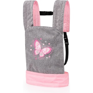 Bayer Doll Carrier - Grey & Pink (62233AA)