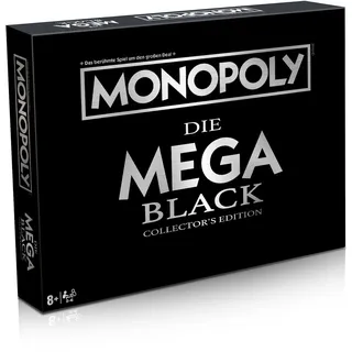 Monopoly Mega Black Edition Brettspiel Gesellschaftsspiel