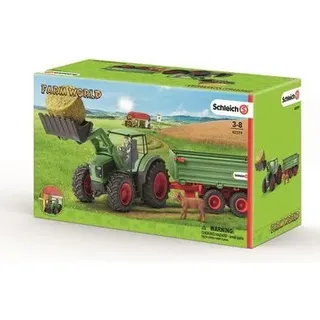 SCHLEICH 42379 Traktor mit Anhänger