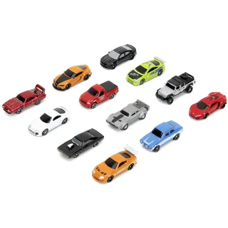 Jada Toys Fast & Furious Auto (1 Modellauto im Mystery Blind Pack) - 1 von 12 detaillierten Nano Spielzeugautos aus Metall (4cm) für Fans und Sammler ab 3 Jahre, Welle 1