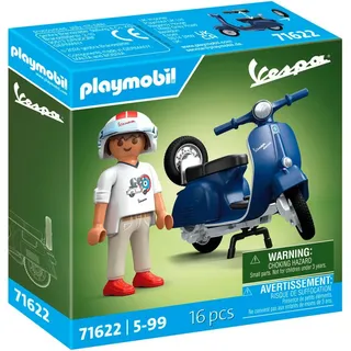 Playmobil® 1969 Vespa 150 Sprint Veloce, Blau (71622), Vespa Konstruktions-Spielset, (16 St), Made in Europe bunt