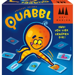 Schmidt Spiele 40898 Quabbl, DREI Magier Kartenspiel, Kinderkartenspiel, Mehrfarbig