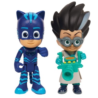 PJ MASKS JP JPL24886 Catboy und Romeo, beleuchtete Figuren, Mehrfarbig, Wave 2