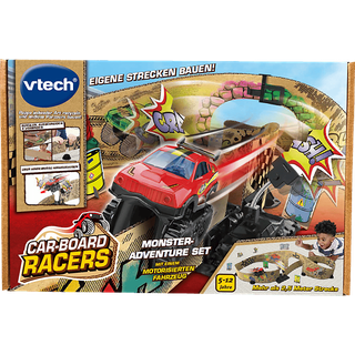 VTECH Car-Board Racers - Monster-Adventure Set Rennbahn, Mehrfarbig