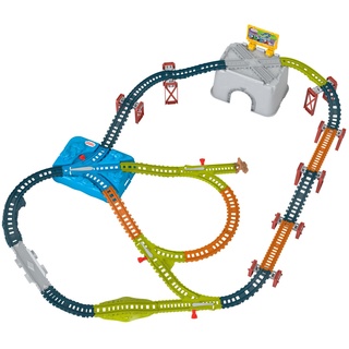 Thomas & seine Freunde Spielzeugeisenbahn Schienenset, Connect & Build-Eimer, 34-teiliges Erweiterungsset für Die-Cast-Loks und batteriebetriebene Loks, ab 3 Jahren, HNP81
