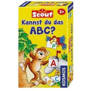 KOSMOS 710521 Scout - Kannst du das ABC? Lernspiel für 2-4 Kinder ab 5, Reisespiel, Kinderspiel