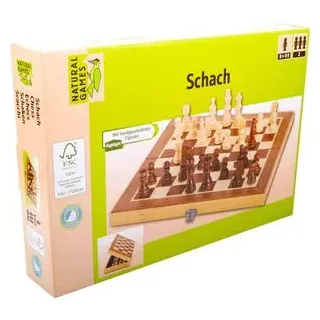 Natural-Games Brettspiel 61203800, Schach, ab 8 Jahre, in Holzkassette, 2 Spieler