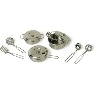 Small foot 8953 - Kochgeschirr Profi, Koch-Set für Kinderküche, Metall, 11-teilig