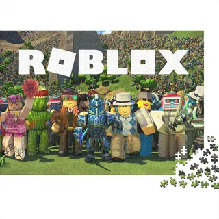 Puzzle 1000 Teile Roblox,Game Puzzles Für Erwachsene Jugendliche,unmögliches Puzzle Spielzeug,buntes Fliesenspiel,Geschicklichkeitsspiel Für Die Ganze Familie Geschenke 1000pcs (75x50cm)