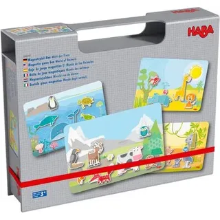 HABA 306279 Magnetspiel-Box Welt der Tiere