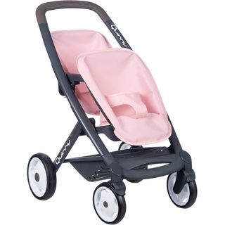 Smoby Puppen-Zwillingsbuggy Quinny, Made in Europe grau|rosa