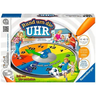 Ravensburger tiptoi Lernspiel Rund um die Uhr - 00736 / Spielend einfach die Uhr lesen und verstehen