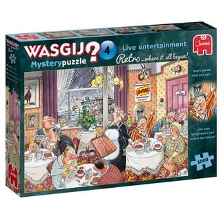 Jumbo 19177 Wasgij Mystery Retro 4 Live-Unterhaltung 1000 Teile Puzzle