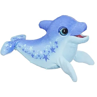 FurReal Hasbro Dimples, Mein lustiger Delfin, 80+ Geräusche und Reaktionen, interaktives Spielzeug, elektronisches Tierchen für Kinder ab 4 Jahren