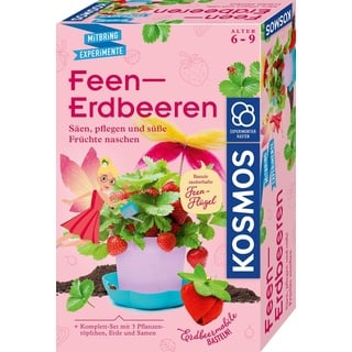 KOSMOS 657819 Feen-Erdbeeren Experimentierset für Kinder, Mädchen ab 6 Jahren, Planzset für Kinder, Experimentier-Set für Kinder