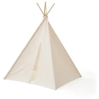 Kids Concept Spielzelt Tipi Zelt 160 cm hoch, beige beige|weiß