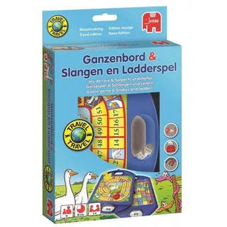 Jumbo Spiele - Gänsespiel & Schlangen und Leitern Kompaktspiel