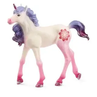 schleich Spielfigur BAYALA 70716, ab 5 Jahre, Mandala Einhorn Fohlen, 9 x 8,5 cm