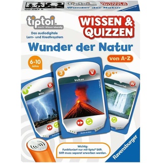 Ravensburger tiptoi 00083 Wissen und Quizzen: Wunder der Natur, Quizspiel für Kinder ab 6 Jahren, für 1-6 Spieler