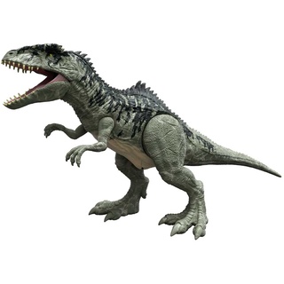 Jurassic World GWD68 - „Dominion: Ein neues Zeitalter“ Riesendino, Gigantosaurus, Actionfigur, extragroßes Dinosaurier Spielzeug, fast 1 m lang, bewegliche Gelenke, Fressfunktion, Geschenk ab 4 Jahren