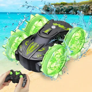 Nawerhfe Amphibienfahrzeug Ferngesteuertes Auto ab 3 4 5 6 7 8 Jahre,Geburtstagsgeschenk Spielzeug ab 3-10 Jahre Junge Mädchen Kinder Geschenk 3-10 Jahre Rc Auto Amphibien Wasserdichter RC Crawler