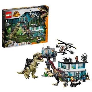 LEGO® Spielbausteine LEGO® Jurassic World 76949 Giganotosaurus & Therizinosaurus Attack, (Klemmbausteine, inklusive 6 Minifiguren von Jurassic World), enthält 2 neue Dinosaurier-Figuren