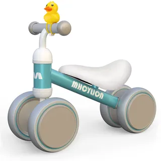 MHCYLION Kinder Laufrad ab 1 Jahr Balance Lauflernrad Spielzeug mit 4 Räder für 10-24 Monate Baby, Erst Rutschrad Fahrrad für Jungen Mädchen als Geschenke Grün