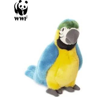 WWF - Plüschtier - Gelbbrustara Papagei (18cm) Kuscheltier Stofftier Vogel - Gelb