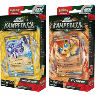 Pokémon Kampfdeck Victini ex oder Miraidon ex