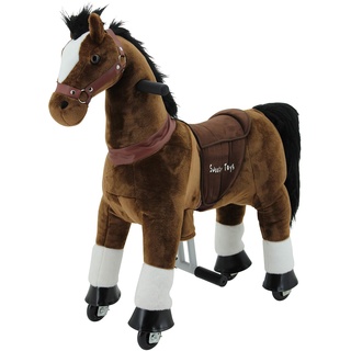 Sweety Toys 7271 Reittier Pferd Chocolate auf Rollen für 3 bis 6 Jahre ca. 80cm - Riding Animal