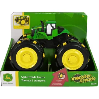 TOMY Monster Treads Spike Räder - Satz mit 4 ausfahrbaren Spike Reifen für den Spielzeugtraktor John Deere Monster Treads – Zum Spielen und Sammeln – ab 3 Jahren