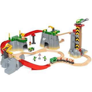 Spielzeugeisenbahn-Erweiterung BRIO "BRIO WORLD, Gebirgs-Frachten Set Deluxe" Spielzeugeisenbahn-Erweiterungen bunt Kinder Ab 3-5 Jahren
