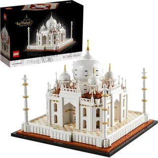 LEGO Architecture Taj Mahal Architektur-Modell, Modellbau für Erwachsene, Geschenkidee für Männer und Frauen 21056 - Bunt