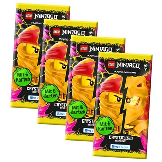 Blue Ocean Sammelkarte Lego Ninjago Karten Trading Cards Serie 8 Next Level - CRYSTALIZED, Ninjago 8 Next Level Crystalized - 4 Booster Karten
