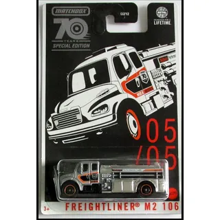 Matchbox Silver Freightliner M2 106 Feuerwehrauto 70 Jahre Sonderedition 05/05 2023