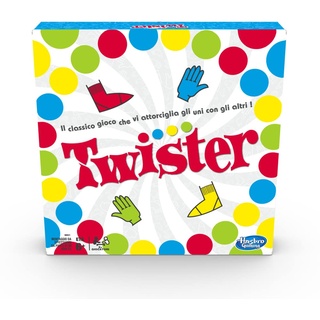 Hasbro Gaming 315-98831456 Twister Boxspiel-Version 2020 auf Italienisch, Singles, Mehrfarbig, 3