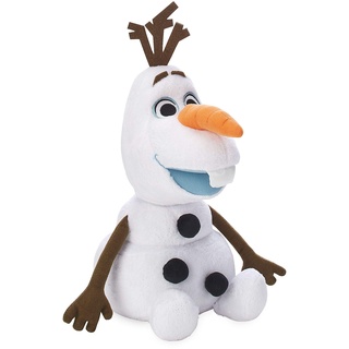 Disney Store Stofftier Olaf, Die Eiskönigin 2, Kuscheltier, 38 cm / 15", Spielzeug mit schimmernder Oberfläche und eingeprägten Schneeflocken, für alle Altersstufen geeignet