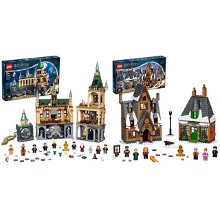 LEGO 76389 Harry Potter Schloss Hogwarts Kammer des Schreckens Spielzeug & 76388 Harry Potter Besuch in Hogsmeade Spielzeug ab 8 Jahren, Set zum 20. Jubiläum mit Ron als goldene Minifigur