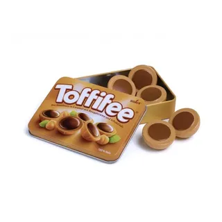 Erzi® Spiellebensmittel Holz-Toffifee in der Dose, Kaufladen, (Set, 6-tlg., 1), Made in Germany braun