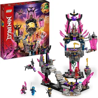 LEGO 71771 NINJAGO Der Tempel des Kristallkönigs, Spielset mit Minifiguren Cole, Zane, Kai und Jay, Action-Spielzeug für Kinder ab 8 Jahre - Bunt